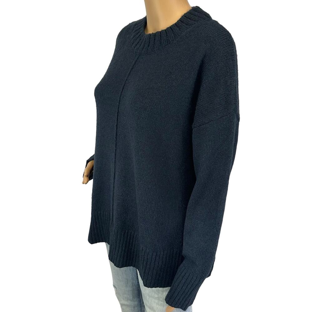 J. Crew Mockneck Boyfriend Sweater Deep Indigo CP356 Size L - Picture 4 of 11